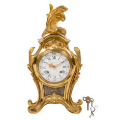 LOUIS QUINZE STYLE FIREPLACE CLOCK,