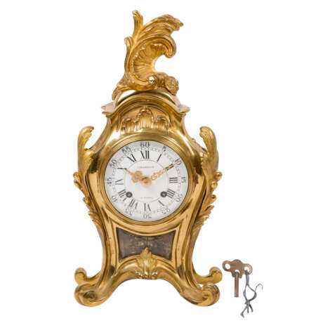 LOUIS QUINZE STYLE FIREPLACE CLOCK, - фото 1
