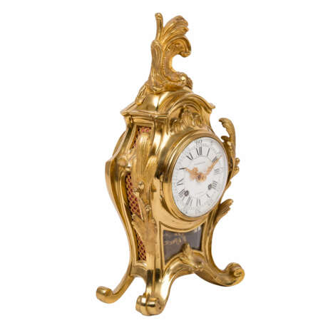 LOUIS QUINZE STYLE FIREPLACE CLOCK, - фото 7