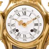 LOUIS QUINZE STYLE FIREPLACE CLOCK, - фото 8