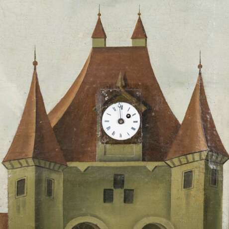 PICTURE CLOCK gate tower in the city wall, - Foto 4