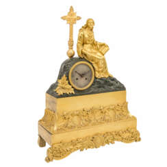 FIREPLACE CLOCK WITH RELIGIOUS SCENE,