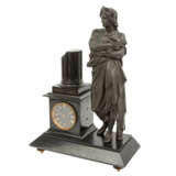 FIREPLACE CLOCK WITH STATUETTE, - photo 4