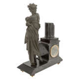 FIREPLACE CLOCK WITH STATUETTE, - photo 5