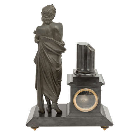 FIREPLACE CLOCK WITH STATUETTE, - photo 6