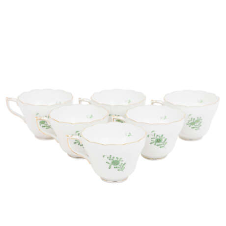 HEREND 22-piece coffee service 'Apponyi green', 20th c. - photo 4