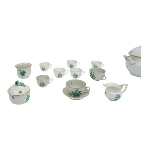 HEREND 53 service pieces 'Apponyi green and green flower', 20th c. - фото 3