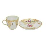 MEISSEN 2 coffee cups with saucers 'flower painting', 1st choice, before 1924. - photo 4