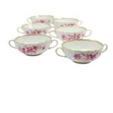 MEISSEN 52-piece dinner service 'Flower painting in purple', 1st choice, 20th c. - фото 3