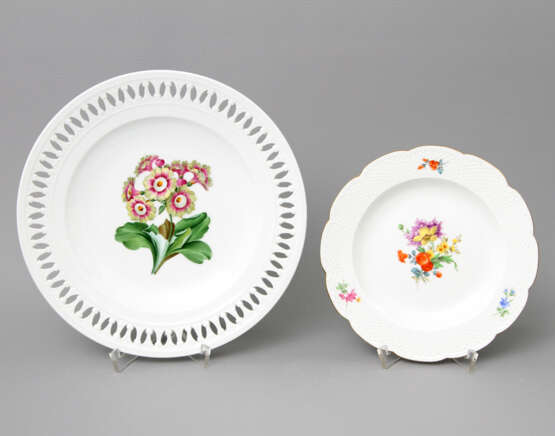 MEISSEN 4-piece set of plates and bowls, 19th/20th century, - photo 2