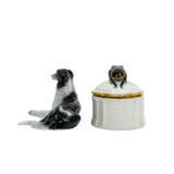 HUTSCHENREUTHER/ROSENTHAL lidded box and greyhound, 1st half of 20th c. - photo 3