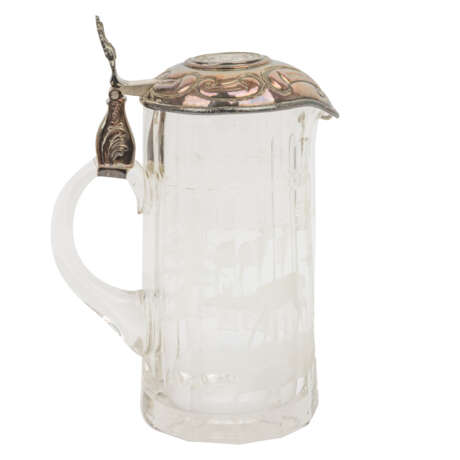 Lidded tankard with silver mount, 20th c. - фото 3