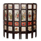 Eight-piece translucent alabaster table umbrella. CHINA Qing Dynasty (1644-1912). - Foto 1