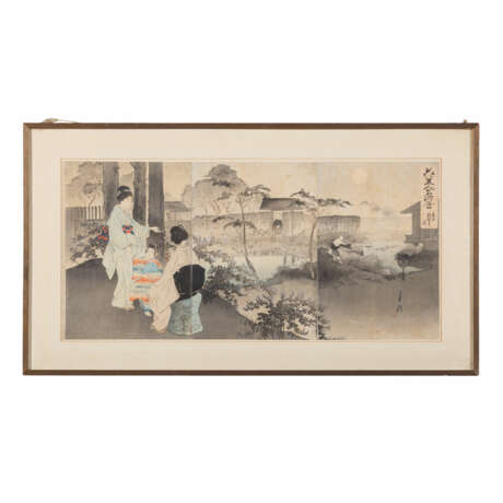 Color woodblock print. JAPAN, Meiji period (1868-1912). - photo 2