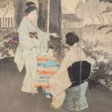 Color woodblock print. JAPAN, Meiji period (1868-1912). - photo 4