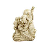 Budai sculpture group CHINA, Qing Dynasty (1644-1912). - Foto 2