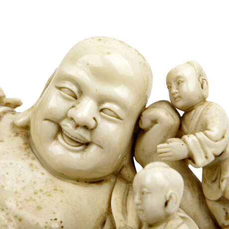 Budai sculpture group CHINA, Qing Dynasty (1644-1912). - Foto 6