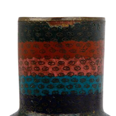 Unusual cloisonnÃ© vase. CHINA, Qing Dynasty - photo 6