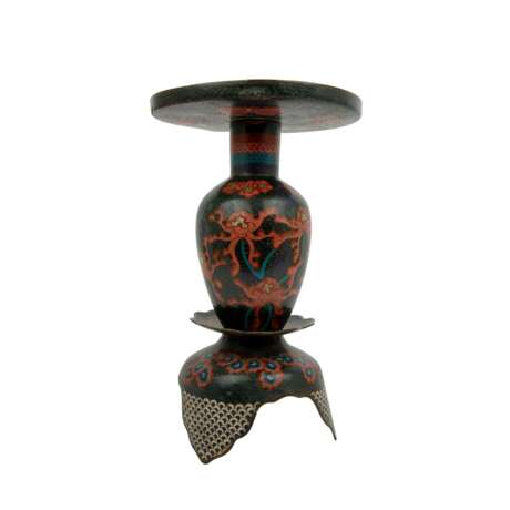 Unusual cloisonnÃ© vase. CHINA, Qing Dynasty - фото 8