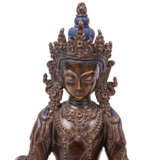Three Buddhist sculptures made of metal. TIBET, 20th c.: - Foto 8