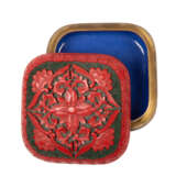 Convolute: 4 parts of red carving lacquer, CHINA: - photo 3