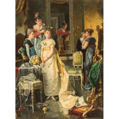 DORN, probably Hans (1913-1941), "Dressing the Bride in the Salon",