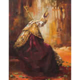 ROBERTI (20th century painter), "Pope", - Foto 1