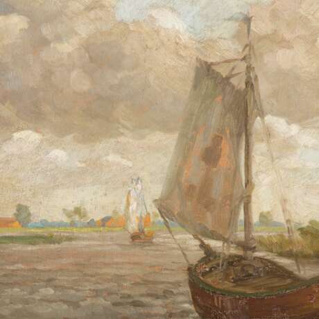ONNEN, GERRIT (1873-1948), "Boats on the Bodden", - фото 4