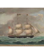 Lorenz Petersen. PETERSEN, LORENZ (1803-1870), Captain's picture "Alida led by Capt. H. A. Klein", 1848,