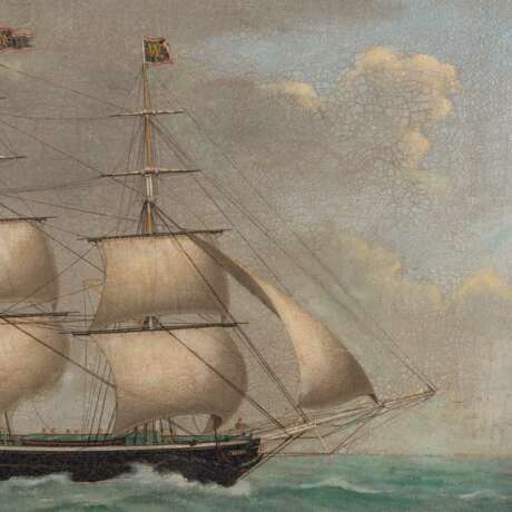 PETERSEN, LORENZ (1803-1870), Captain's picture "Alida led by Capt. H. A. Klein", 1848, - Foto 5