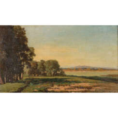 BOUVIER, ARTHUR (1837-1921) "Landscape".