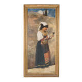 SOMMERFELD, AD. (2nd half of the 19th century), "Young woman in traditional costume in the Albanian mountains", - Foto 2
