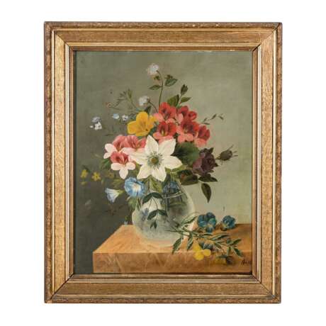 VAN GALEN, GEERTRUIDA J. (1810-1878) "Still life with flowers". - Foto 2