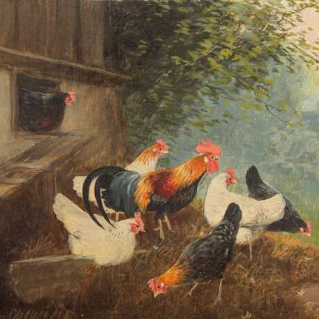 SCHEUERER, OTTO (1862-1934) "Two pictures with feathered fowl". - photo 3