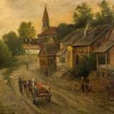 BURGHARD, H. (painter/19th c.), "In front of the village", - photo 4