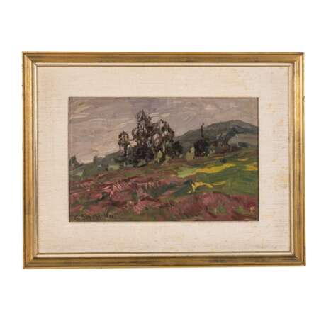 SCHICKHARDT, KARL (1866-1933), 2 small landscape paintings, - Foto 2