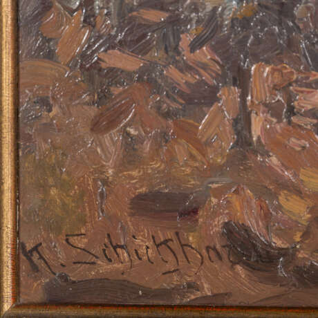 SCHICKHARDT, KARL (1866-1933), 2 small landscape paintings, - Foto 12