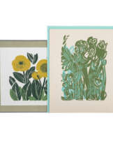 FELGER, ANDREAS (b. 1935), 2 color woodcuts,