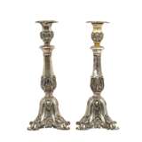 GERMAN, Pair of candlesticks, silver, 19th c., - Foto 4
