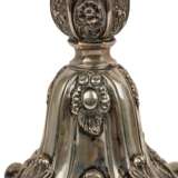 GERMAN, Pair of candlesticks, silver, 19th c., - фото 6
