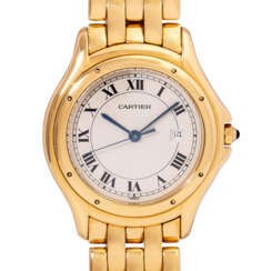 CARTIER Cougar ladies wristwatch, ref. 887904. full set from 2005.