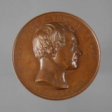 Medaille auf Alexander von Humboldt 1847 - Foto 1