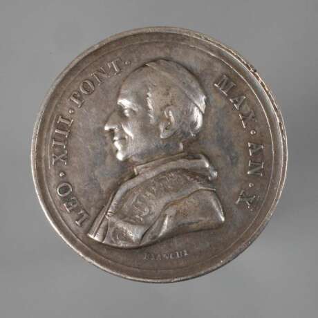 Medaille Papst Leo XIII. 1888 - photo 1