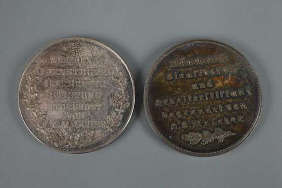 Paar Medaillen Dienstboten und Arbeiterstiftung - Foto 2