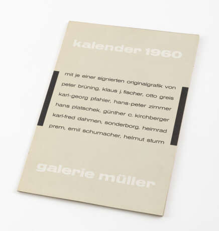 "Kalender 1960 - Galerie Müller" - фото 14