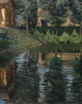 Pond by a Manor House