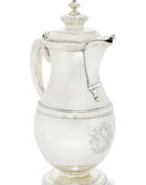 A GEORGE I SILVER BEER JUG