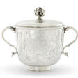 A JAMES II SILVER PORRINGER AND COVER - Auktionsarchiv