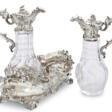 A VICTORIAN SILVER AND CUT-GLASS CRUET STAND - Auktionsarchiv