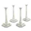 A SET OF FOUR GEORGE II SILVER CANDLESTICKS - Auktionspreise